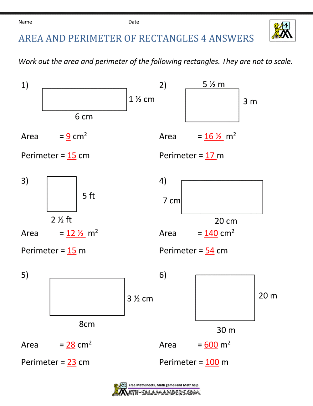 5 Ways to Master Rectangle Area and Perimeter