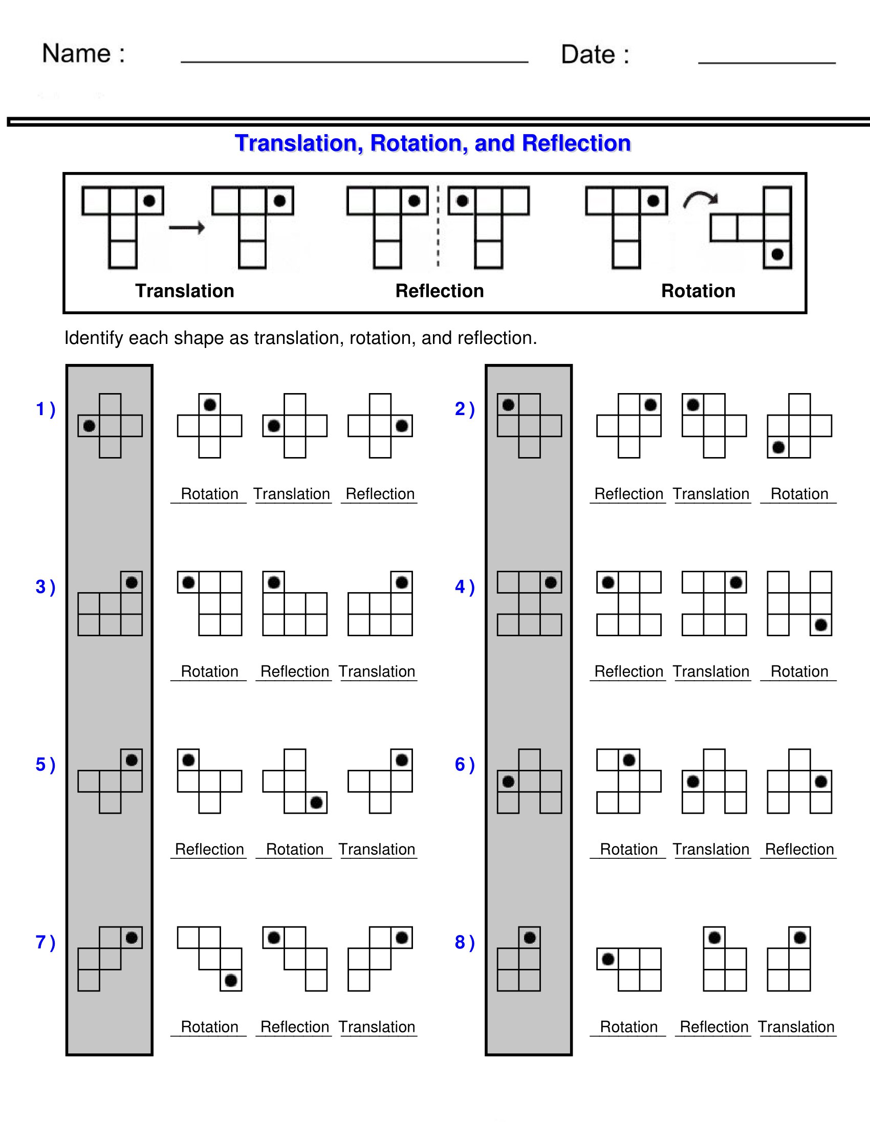 6 Ways to Master Reflection Worksheet Answers