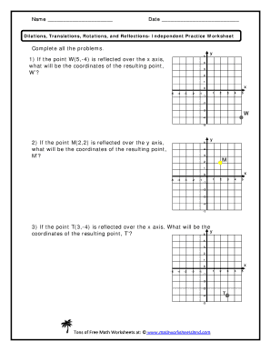 Reflection Worksheet Pdf With Answers