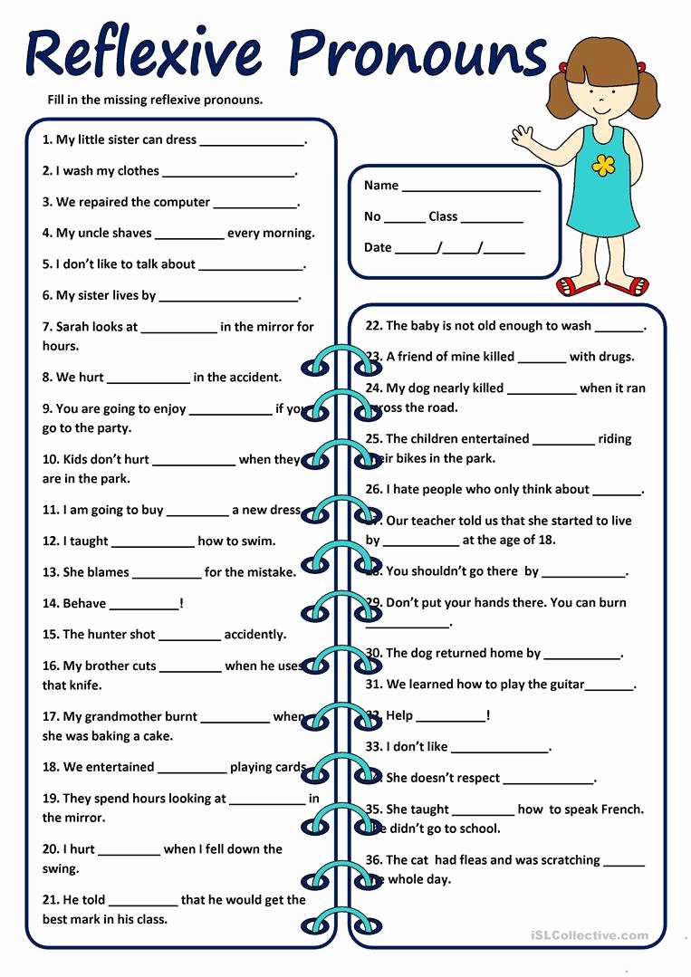 Reflexive Verbs Spanish Worksheet Pdf