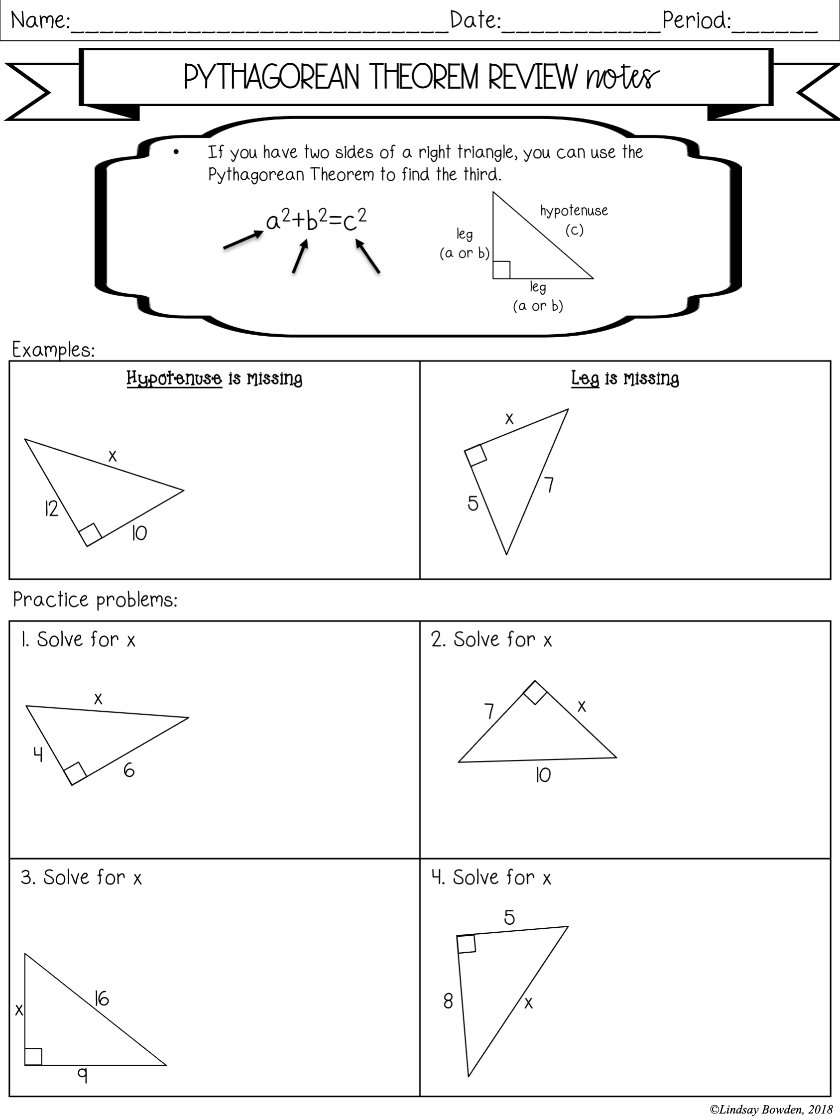 Right Triangle Trigonometry Worksheets for Math Mastery