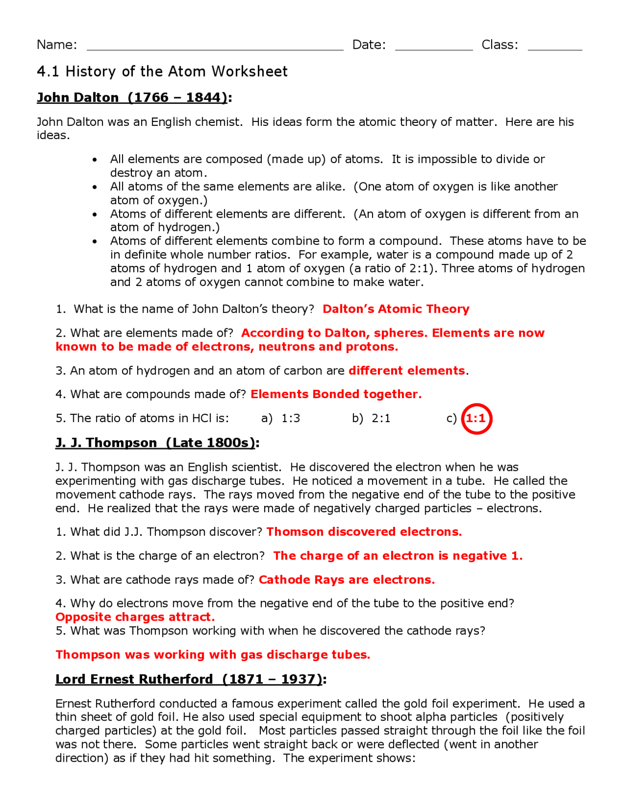 Road To Revolution Chart Worksheet Answers Exercises History Docsity