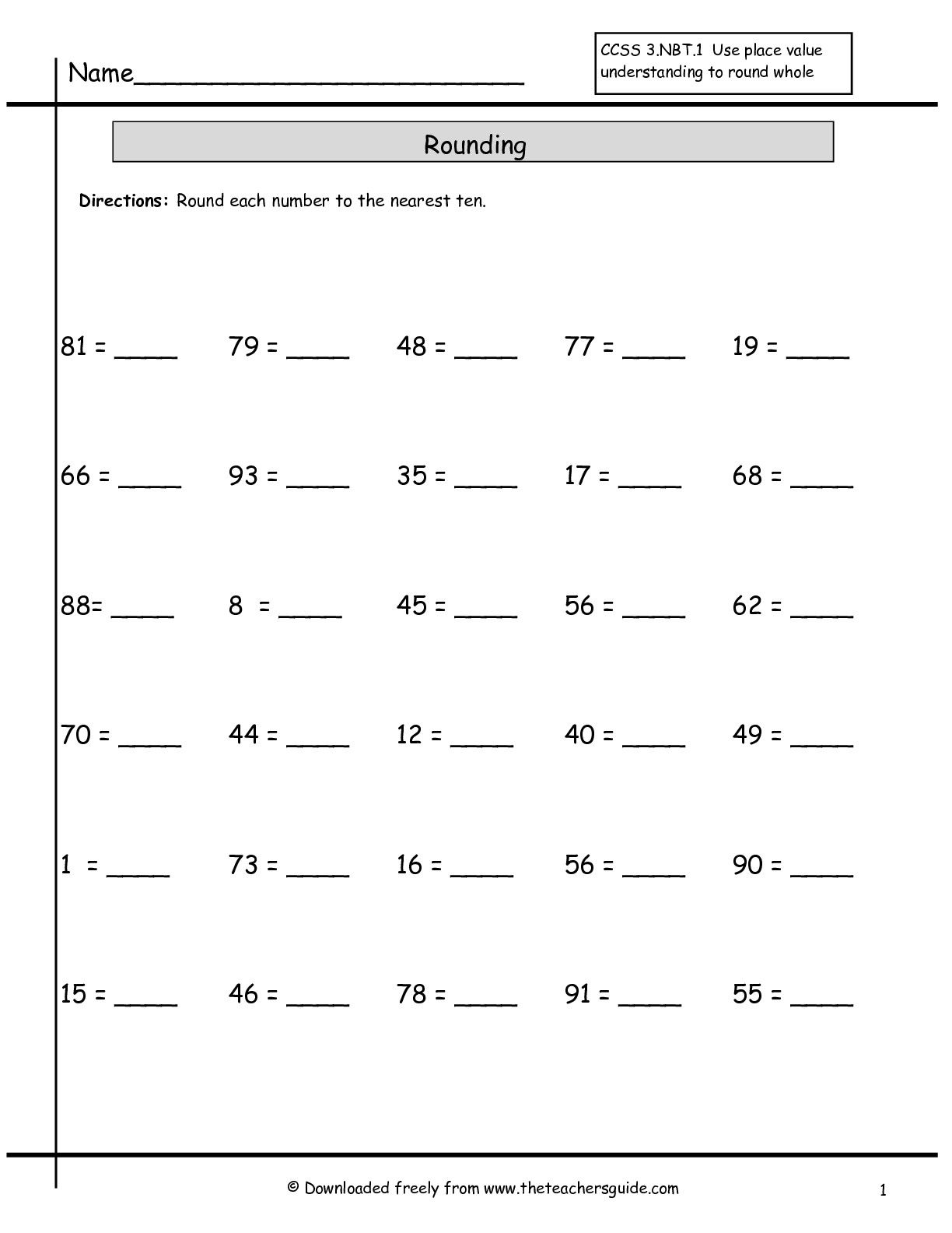 Rounding Numbers Made Easy With Fun Worksheets