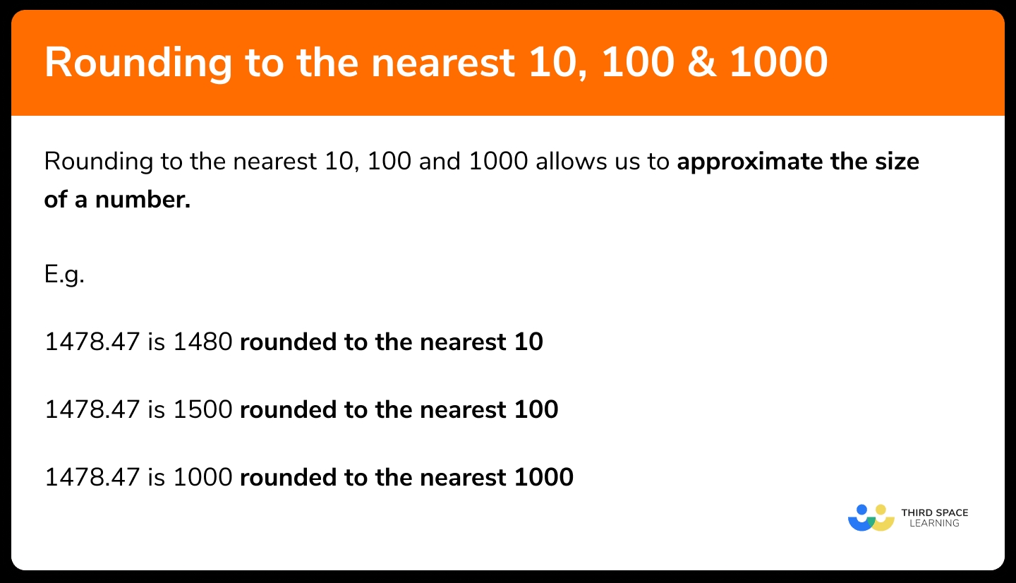 Rounding To The Nearest 10 100 1000 Gcse Maths Revision