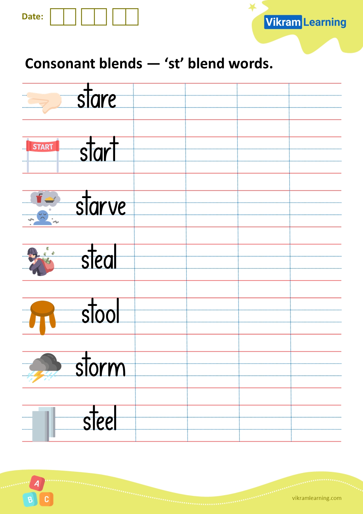 Mastering S Blends with Fun Worksheet Activities