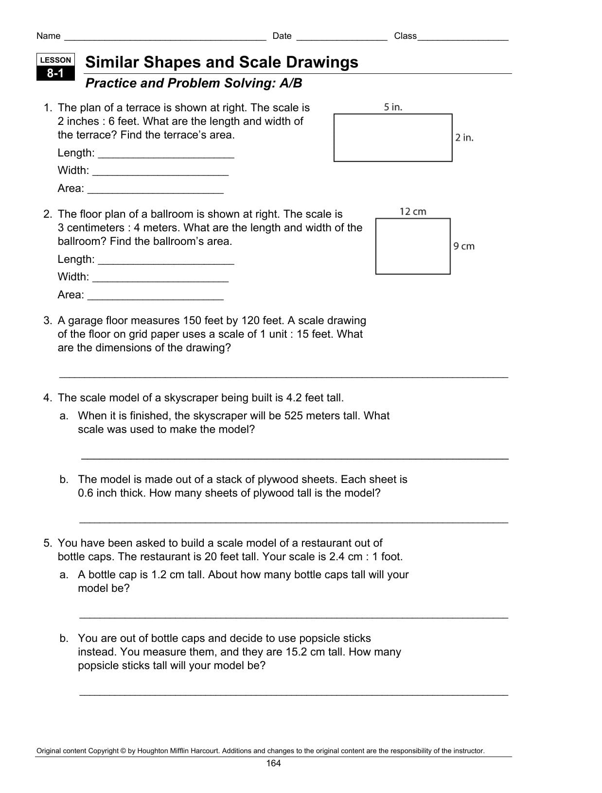 Scale Factor Worksheet 7Th Grade Englishworksheet My Id