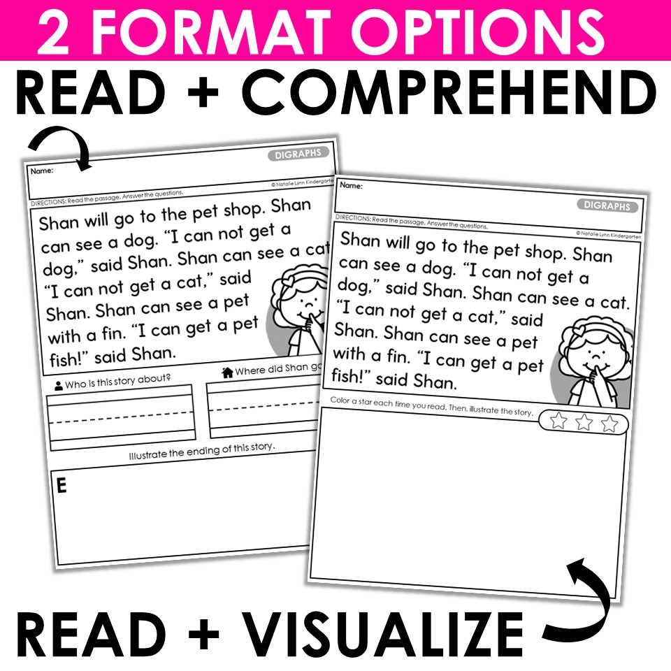 Science Of Reading Sor Decodable Reading Passages Digraphs And