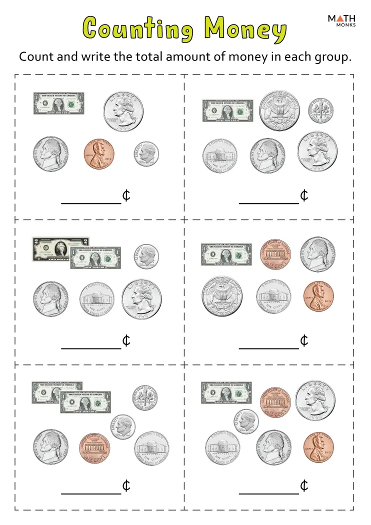 Second Grade Money Worksheets