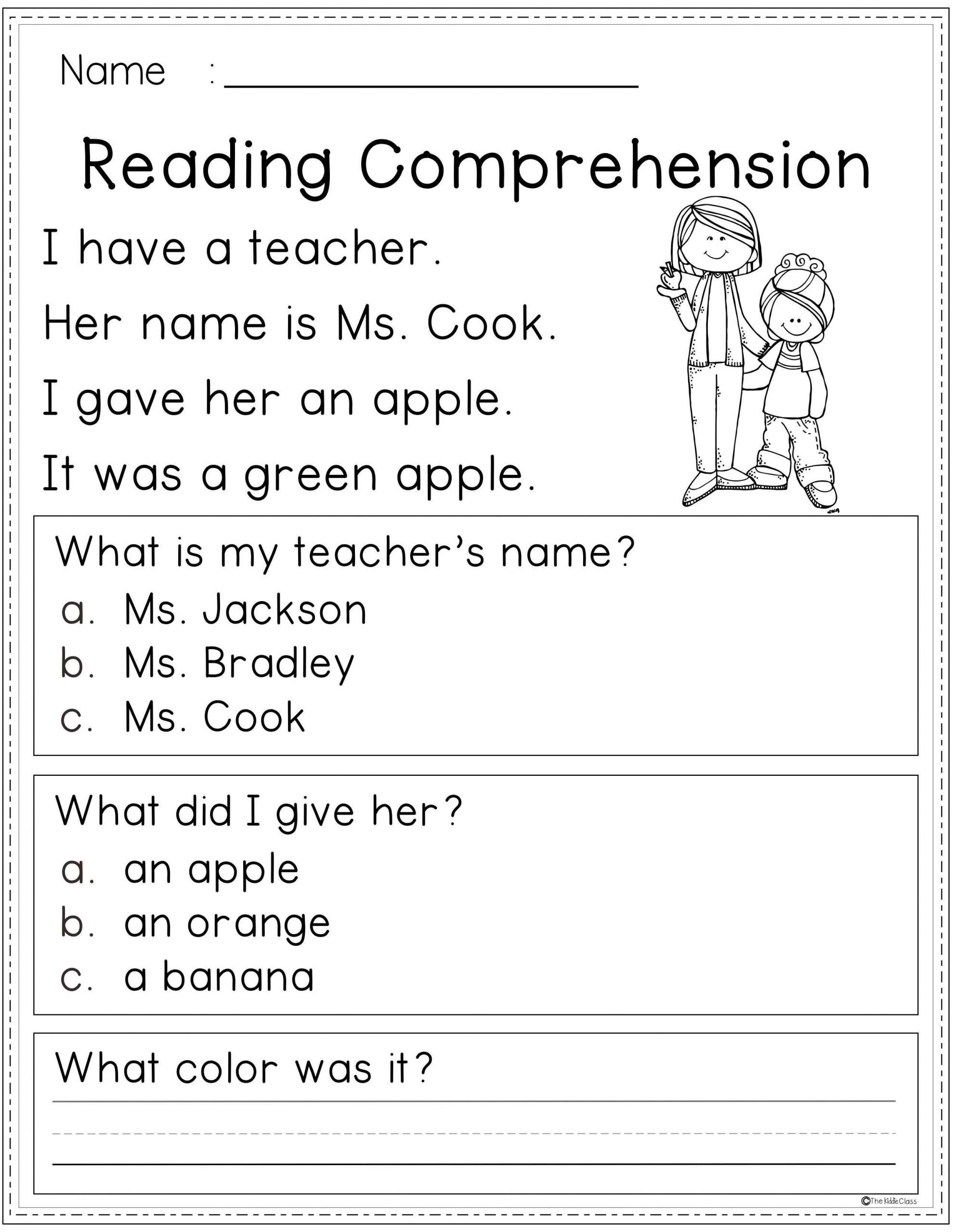 5 Fun Second Grade Reading Worksheets