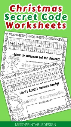 Crack the Code with Secret Code Worksheets for Kids