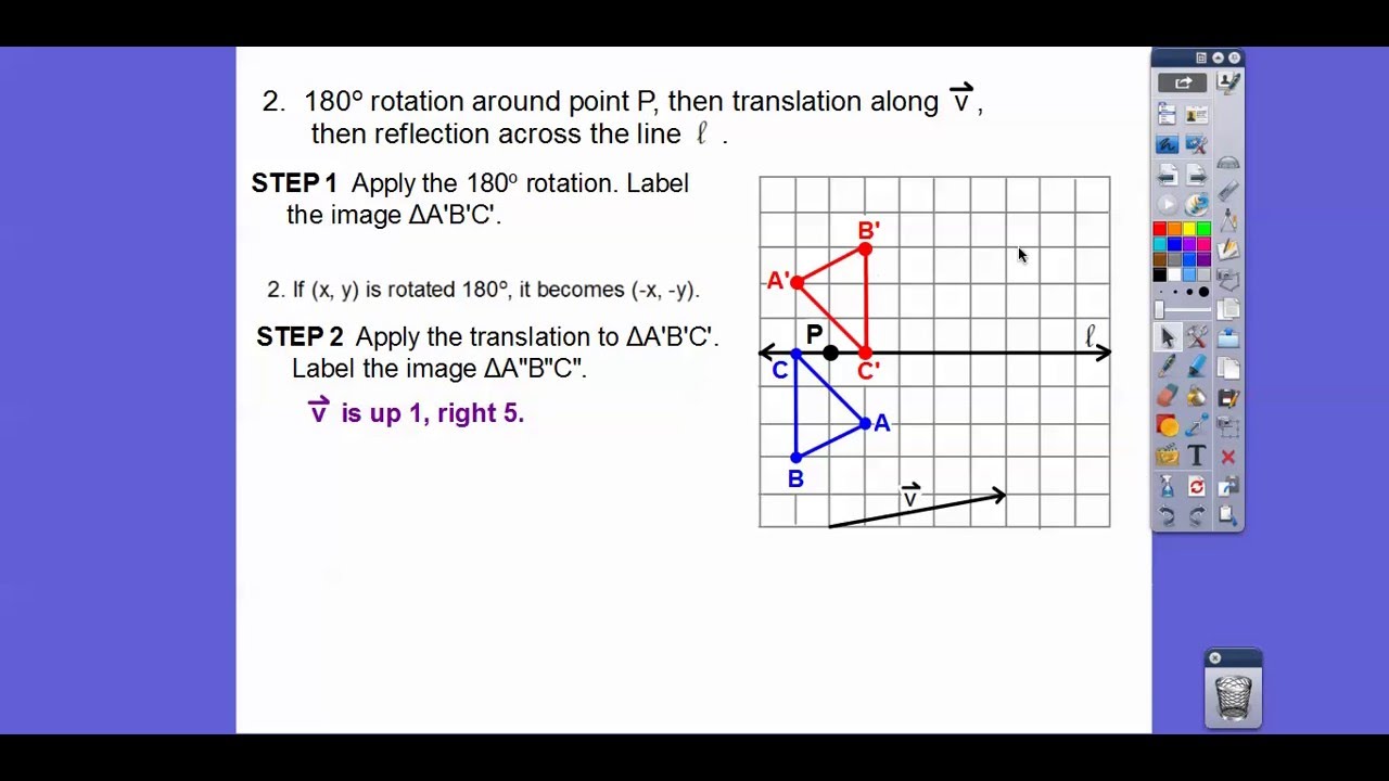 Sequences of Transformations Worksheet