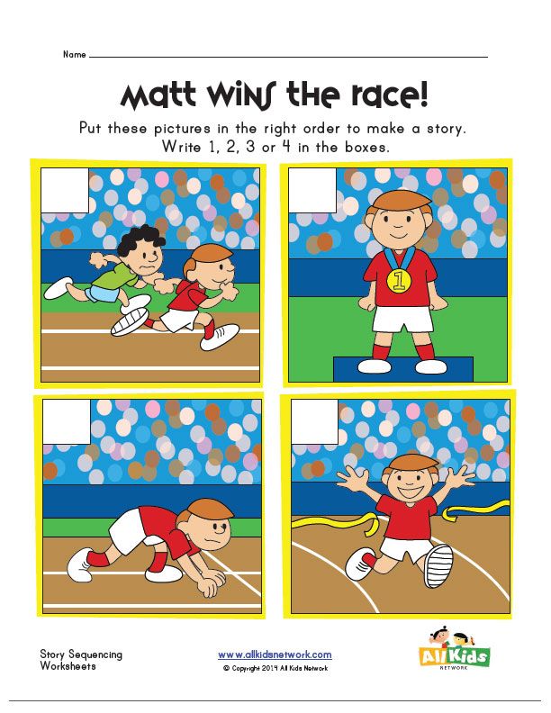 Sequencing Events In A Story Worksheets