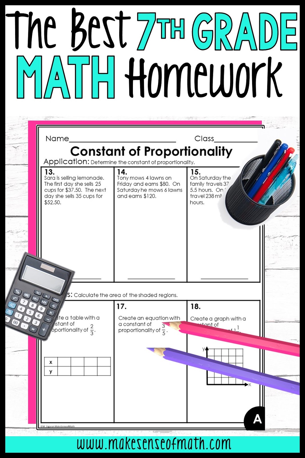 7 Essential Seventh Grade Math Worksheets for Success