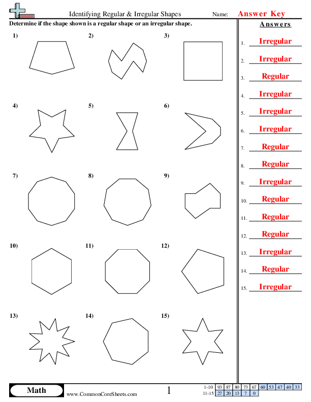 Shape Attributes Worksheet Fun for Kids Learning