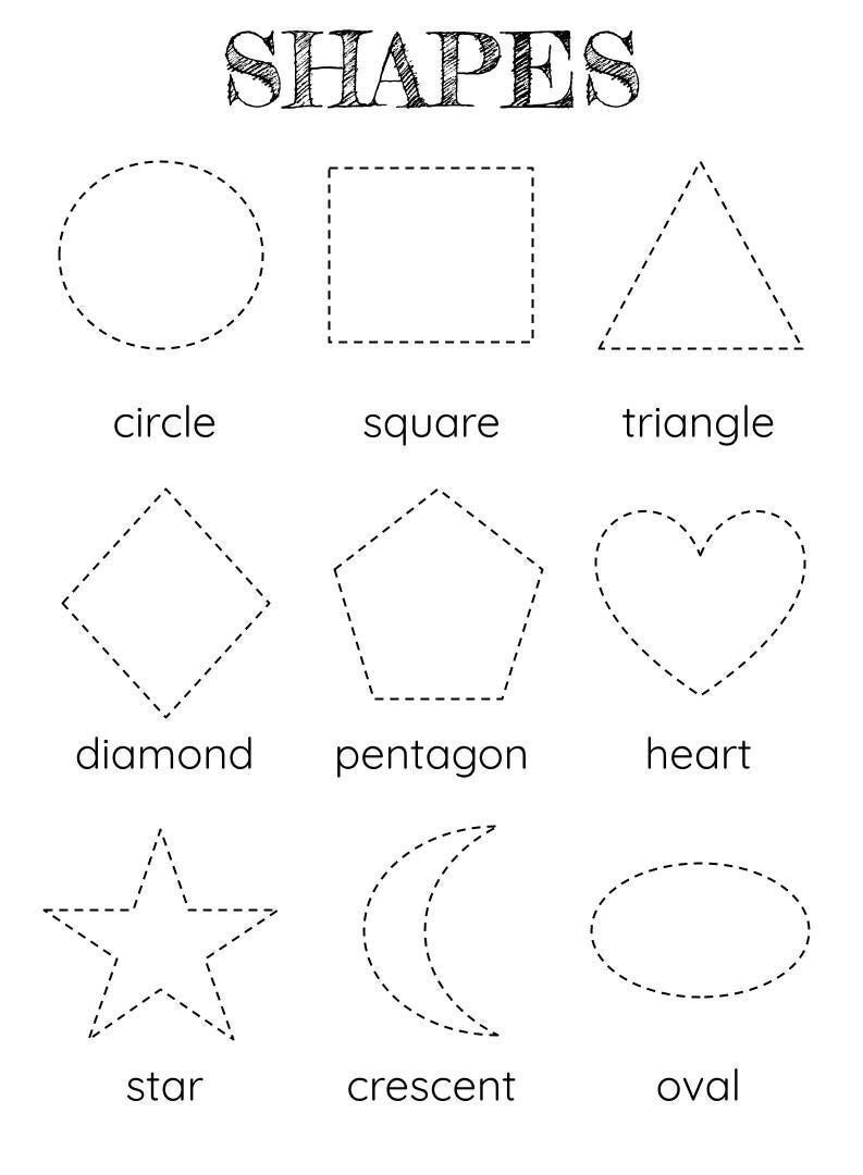 Shape Review Worksheet for Kids: Fun Geometry Practice