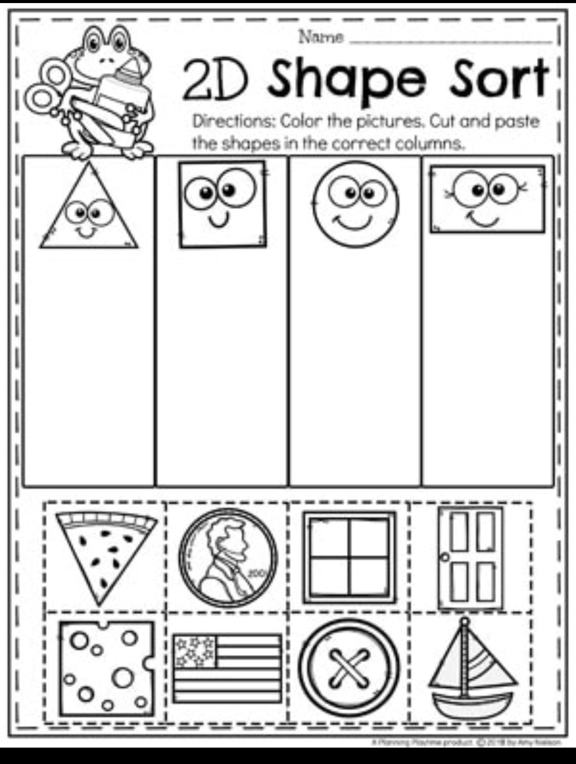 5 Fun Shape Worksheets for Kindergarten