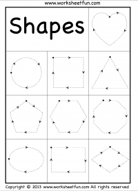 Shapes Worksheets For Kindergarten Pdf