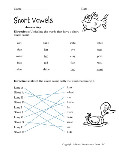 Short Vowel Worksheets And Activities Worksheets Library