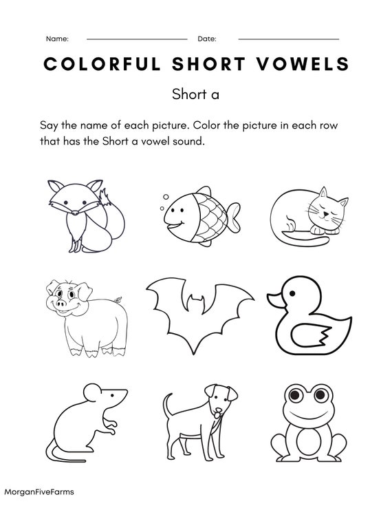 10 Short Vowel Worksheets for Fun Learning