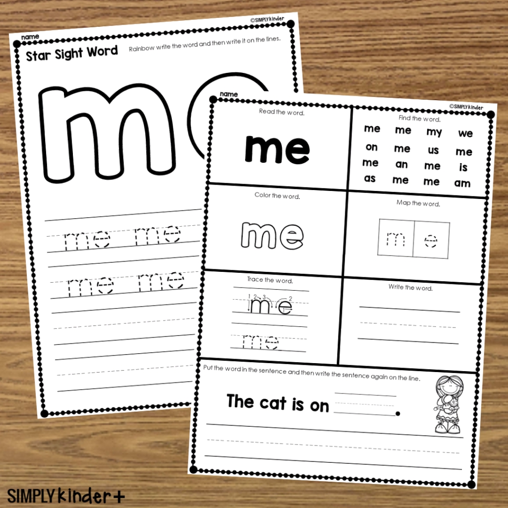 Sight Word Practice Made Easy with My Worksheet