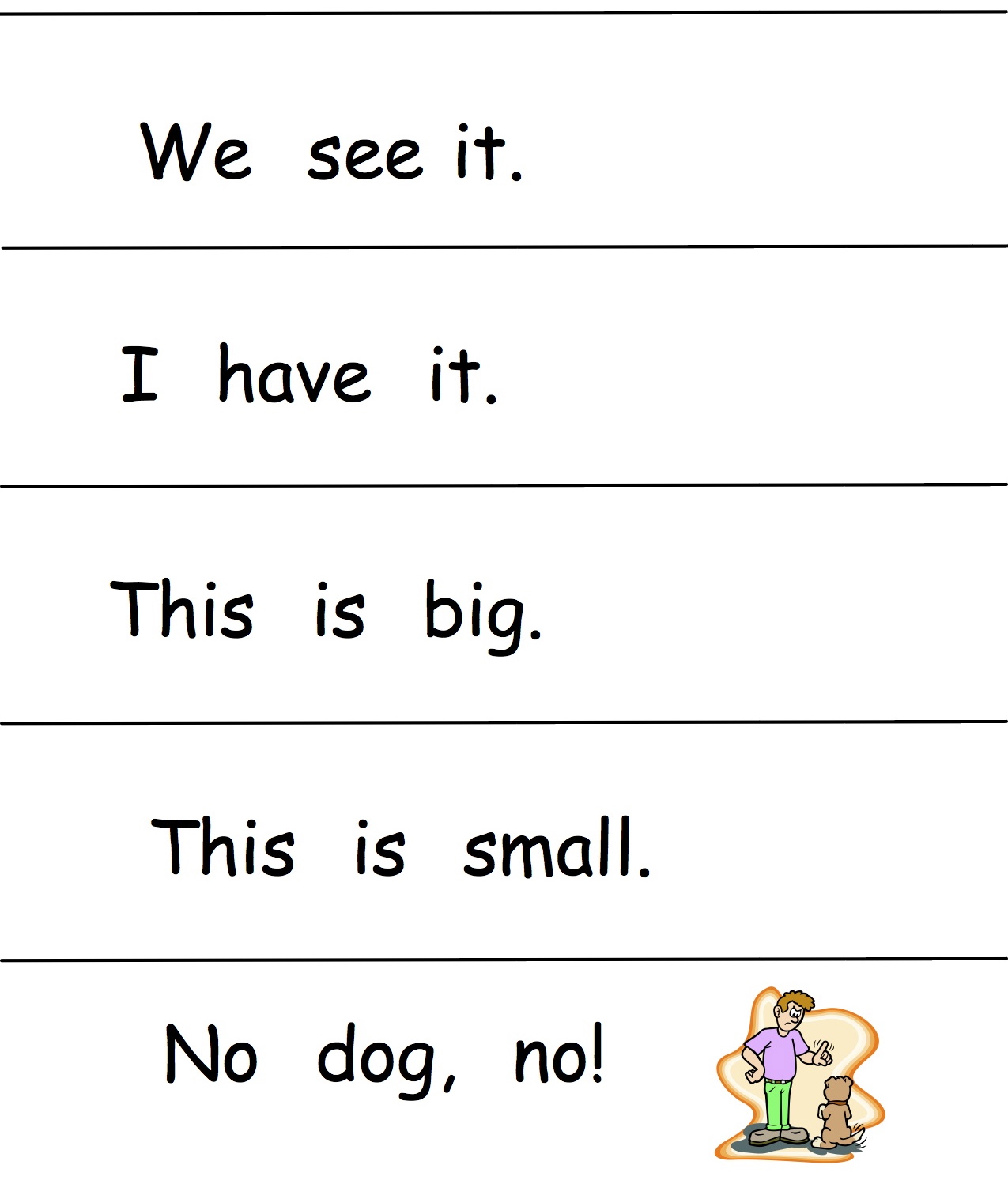 5 Sight Word Sentence Worksheets for Kindergarten