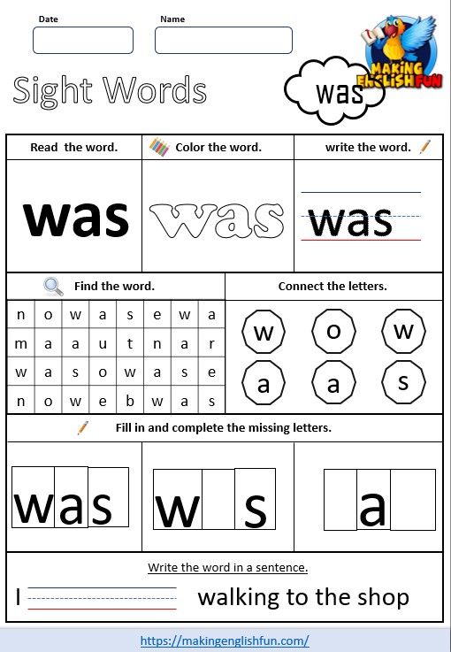 Sight Word Worksheets Made Easy for Young Learners