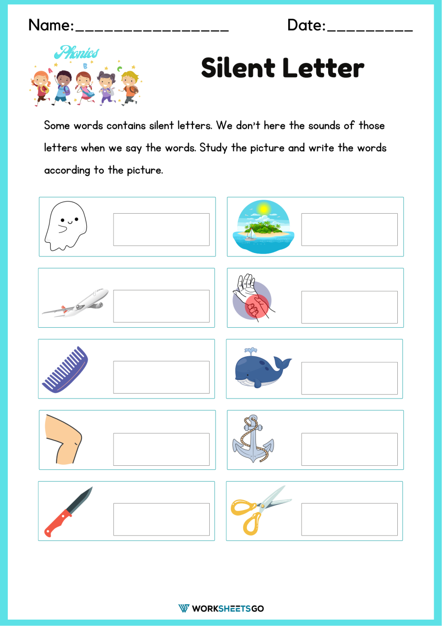 Mastering Silent Letters with Fun Worksheets