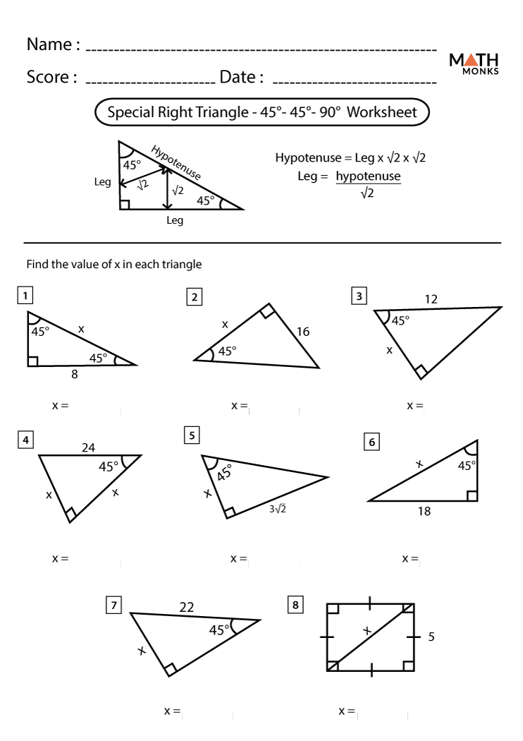 Similar Triangles Worksheet for Easy Geometry Practice