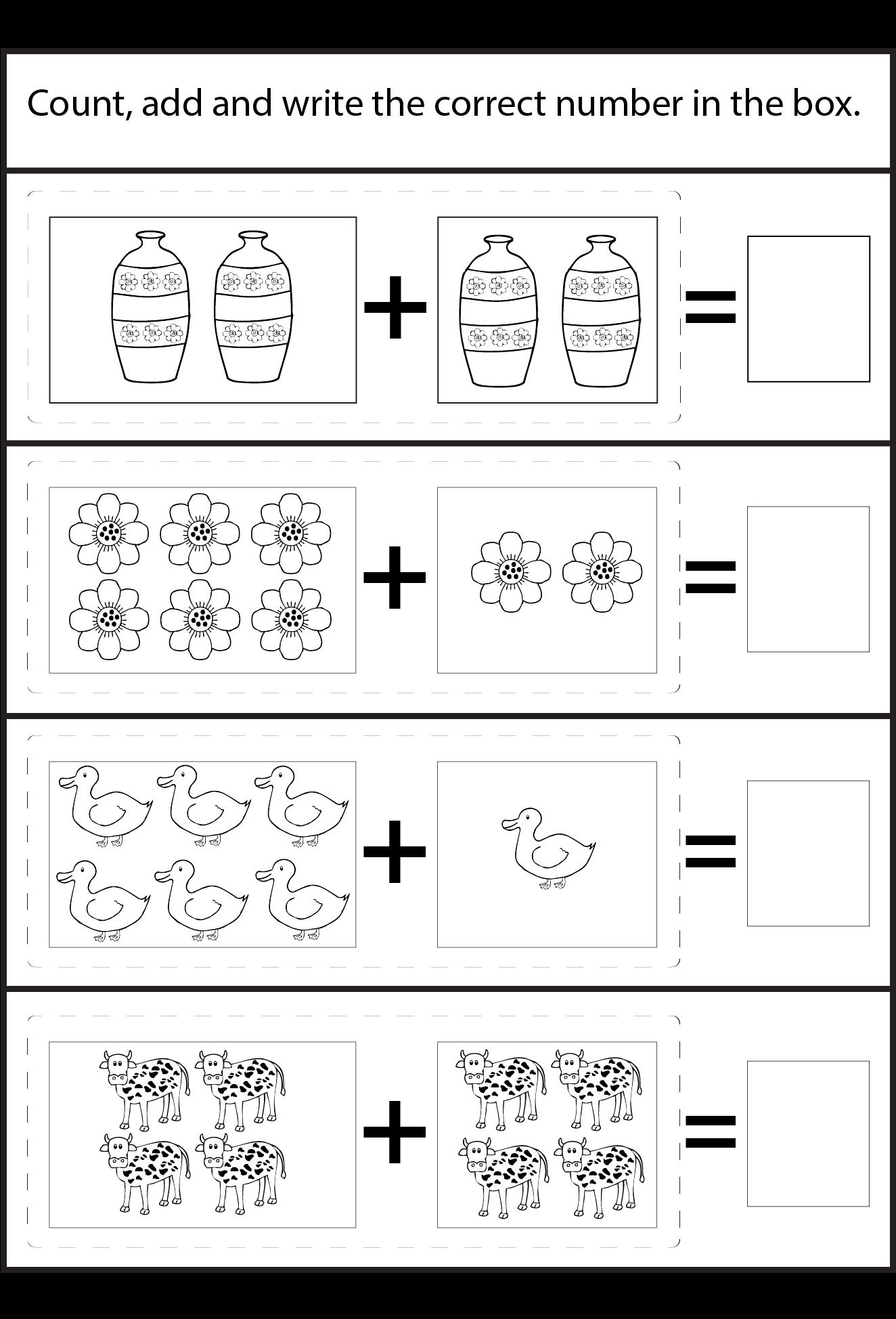 5 Simple Addition Worksheets