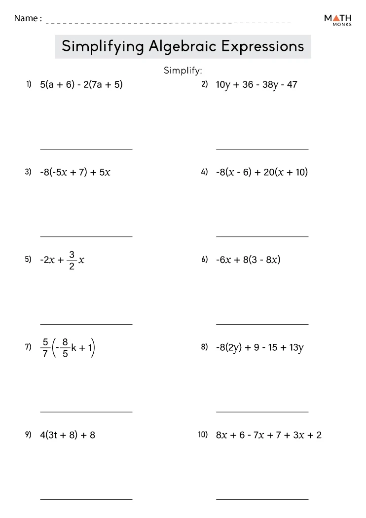 5 Ways to Simplify Algebraic Expressions