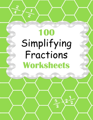 Simplify Fractions Easily with Worksheets