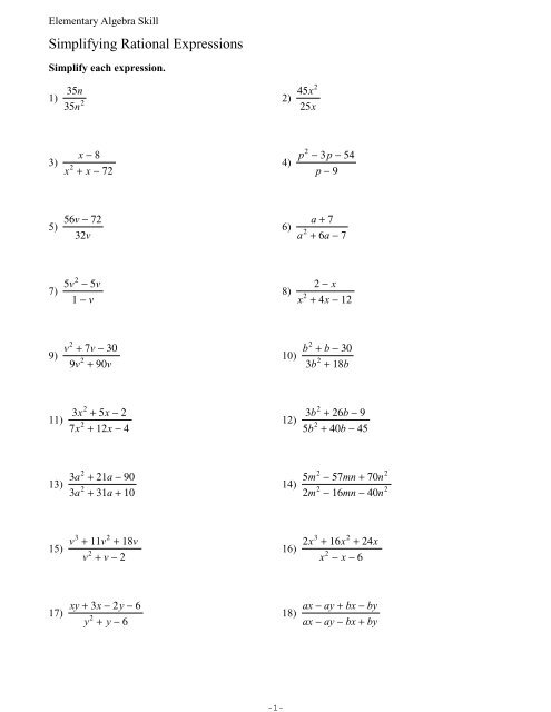 5 Ways to Simplify Rational Expressions