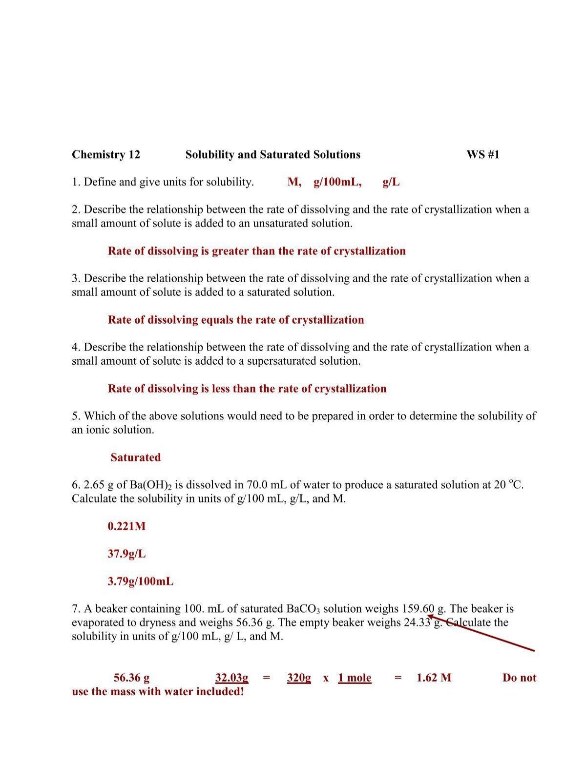 5 Ways to Master Solubility with Answer Key