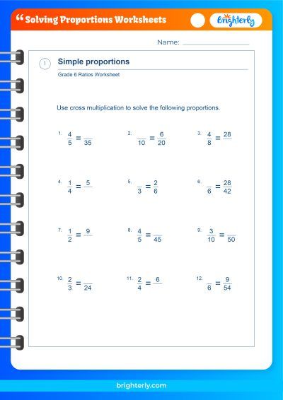 Solve Proportions Worksheet Easily