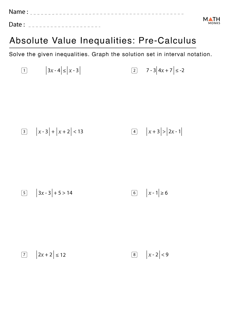 Solving Absolute Value Equations Worksheet With Solutions Worksheets Library