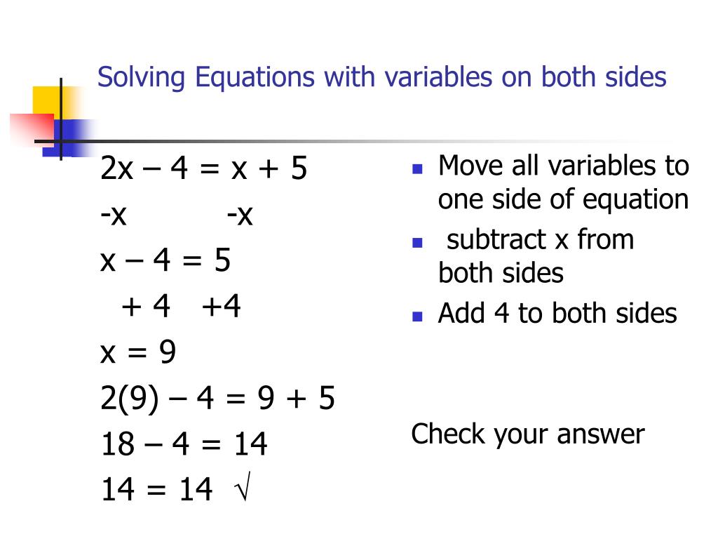 Solving Equations with Variables on Both Sides Made Easy