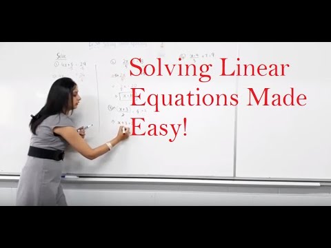 Solving Linear Equations Made Easy Step By Step Tutorial For Beginners Youtube