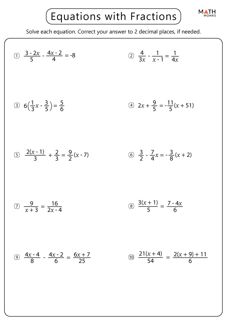 Solving Linear Equations with Fractions Made Easy