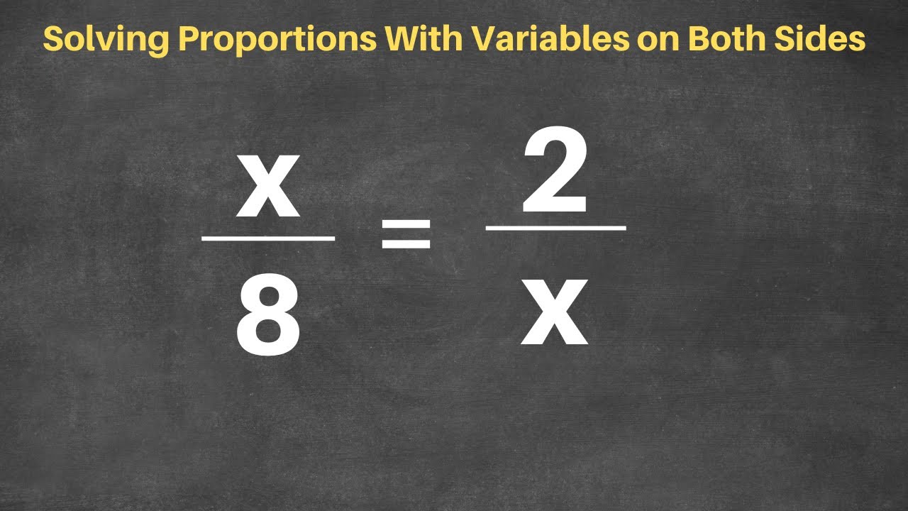 Solving Proportions Made Easy