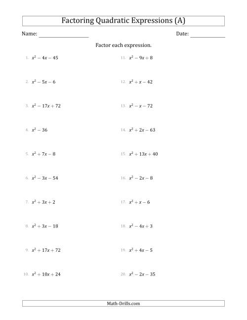 5 Ways to Solve Quadratic Equations by Factoring