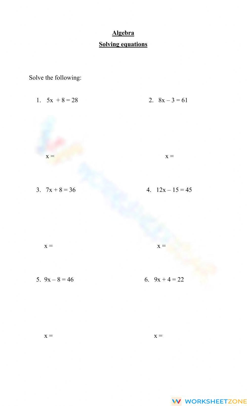 Solving Two Step Equations Made Easy