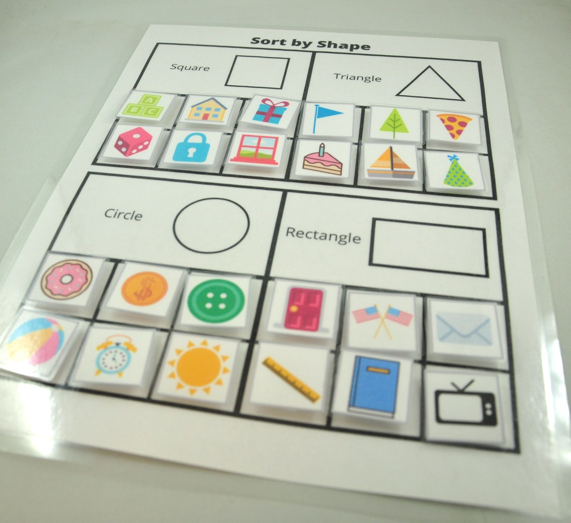 Sorting Shapes Worksheet Pdf