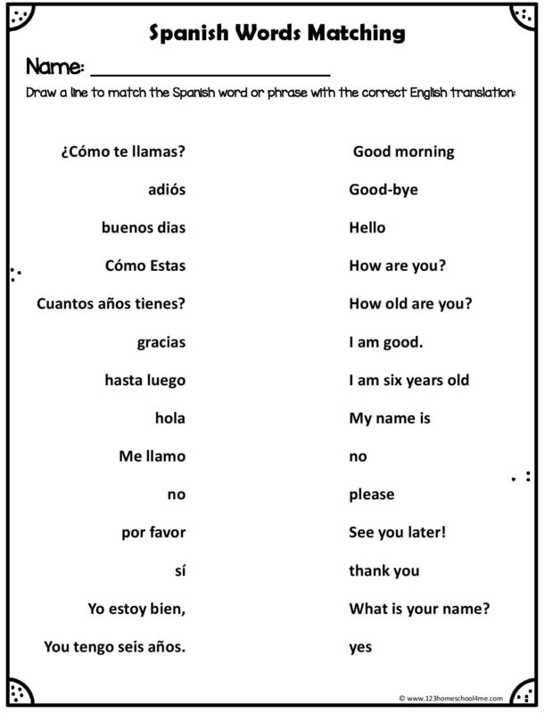 Spanish Greetings Worksheet Made Easy