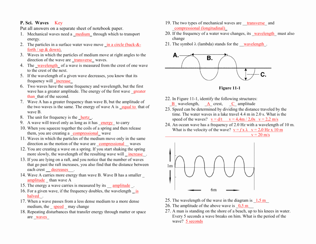 5 Ways to Master Standing Waves Worksheet Answers