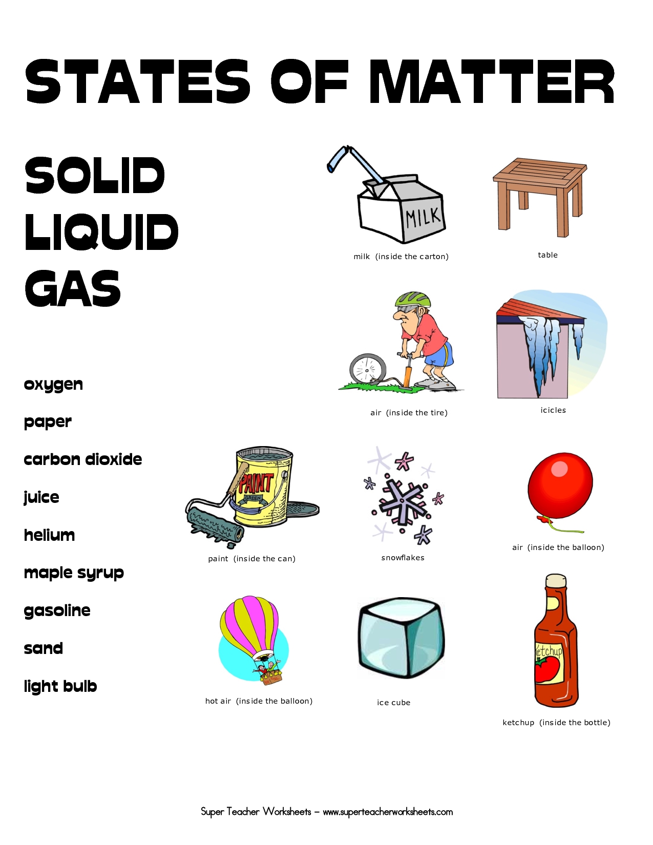 States of Matter Worksheet Answers Explained