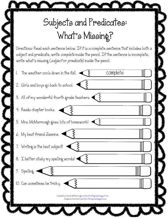 Mastering Subject and Predicate with Our Free Worksheet