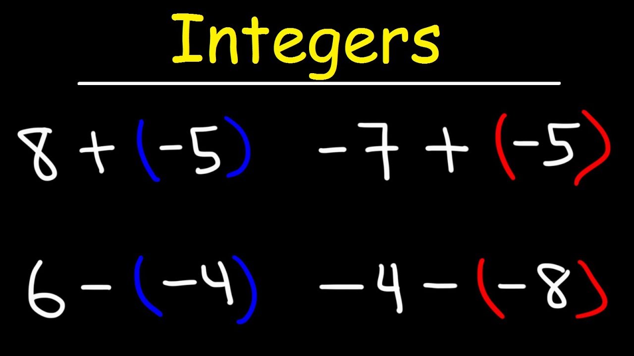 Subtracting Integers Worksheet Pdf