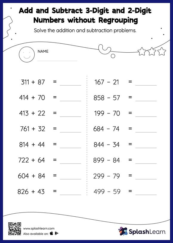 Subtraction 3Rd Grade Math Worksheets 3Rd Grade Math Worksheets