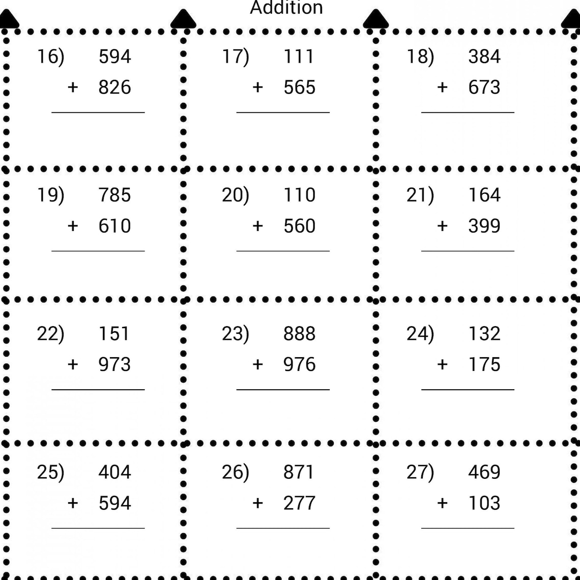 Subtraction For Grade 3