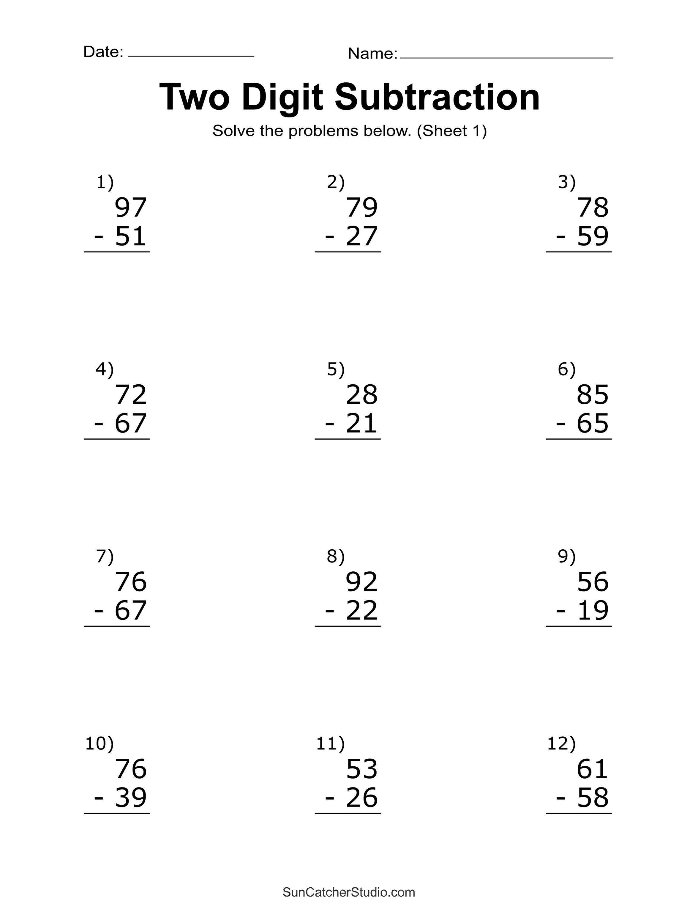 2nd Grade Subtraction Regrouping Worksheets Made Easy